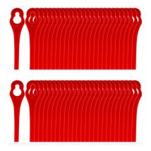 Ccykxa - Promotion 100pcs Lames en Plastique de Rechange pour Coupe Bordure Lame de Tondeuse à Gazon Lames pour Débroussailleuse sans Fil Lames de