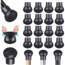 Protection Pied de Chaise, 16 pièces Protege Pied de Chaise de Feutre Petit Noir, Silicone Protecteurs Patin de Chaise Ronds, Pied de Chaise
