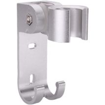 Réglable Shower Head Holders,Base de pommeau de douche,Support mural pour pommeau de douche,avec crochets de suspension,perçage,Imperméable,mural