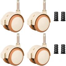 Roulettes pour Meubles d'enfants,4 Pièces Support roulettes pivotantes lit de bébé Roulettes de berceau pivotant,pour Berceaux, Poussettes, Chaises