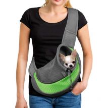 Ccykxa - Sac de Transport pour Chien Réglable Sac à Bandoulière Petits Animaux Portable Sac de Voyage Chiot Chat en Maille Respirant Sac de Transport
