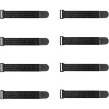 Sangles Elastiques avec Anti-dérapantes 30x 5cm(8 Pièces), Attache Cable Scratch Multi-Usages pour Vélo, Protection de Pantalons, Bagages, Tapis de