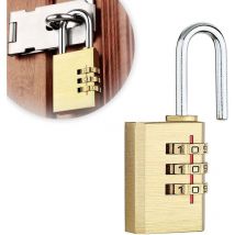 Serrure à combinaison, serrure à 3 chiffres, code numérique, cadenas numérique, serrure à combinaison de sécurité pour portes, clôtures de jardin,