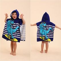 Sirène)Serviette de Bain Enfant, Serviette de Plage Enfant Motifs Mignons Cape Poncho de Bain Enfant Fille Garçon et Sortie de Bain Enfant - Ccykxa