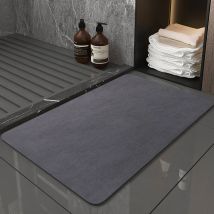 CCYKXA Tapis de Bain Antidérapant 40X60cm,Tapis Salle de Bain Diatomite Absorbant, Tapis Douche Séchage Rapide, Microfibre Tapis Absorbant Vaisselle,