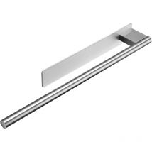 Toallero de pared sin perforaciones, de acero inoxidable 304, autoadhesivo, color plata cepillada, para baño y cocina - Ccykxa
