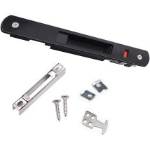 Ccykxa - wanlian Cerradura de gancho para puerta corrediza, cerradura de puerta corrediza, herrajes de acero inoxidable para puerta corrediza de