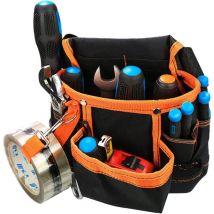 Ccykxa - a 1 Pcs 7 poches pour outils de jardinage - Sac banane de jardin - Sac à suspendre - Pince - Pochette de rangement (orange)