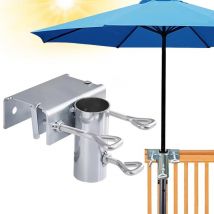 Ccykxa - a 1 pcs Support Parasol Balcon, Pince de Table pour parasols de Jardin, Support pour Parasol sûr Balcon, Support Parasol Table, pour Chaise