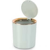 A 1 pcs (Vert clair) Poubelle de Table avec Couvercle,Mini Poubelle Plastique,Petite Poubelle pour Cuisine, Chambre, Salle de Bain, Bureau - Ccykxa