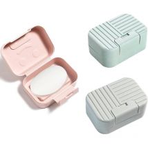 Ccykxa - a (11×7.5× 5cm)3 pièces Boîtes à Savon,boite savon voyage etanche,porte savon voyage boite à savon boîte à savon solide,petite boite à savon