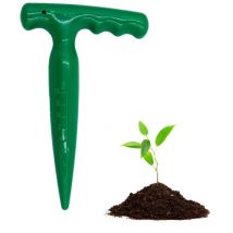 A (17×11×2.2cm) (Vert)Outil Plantoir à Bulbes, Outil de Perforation de Jardin, Plantoir pour la Plantation, Outil Idéal pour Planter, Outil Jardinage