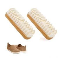 Ccykxa - a 2 Stück, Brosse Crêpe, Brosse Nubuck, Brosse à Daim en Crêpe avec Gomme de Nettoyage, Brosse à Daim pour Nettoyage et Entretien Chaussures