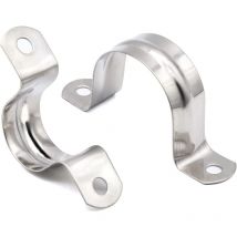 Ccykxa - 20 Stück U-Klemmen - Edelstahl 304, Rohr zur Befestigung von ø 32 mm, Rohrschelle, Ring, Rohrbefestigung