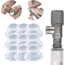 A (2.5×1.3×1.3cm) (20Pcs)Faucet Leak-Proof Sealing Gasket Leak-Proof Silicone Plug for Faucet Triangle Valve Heavy Duty Hose Sealing Washer Rubber