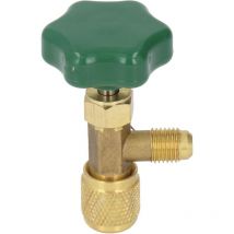Ccykxa - a (7×1.7×1.7cm) Air Conditioning Refrigerant Valve, abs Copper Proof 1/4in sae, Non-Slip Refrigerant Tank Valve for 7/16in 28unf Thread
