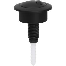 Ccykxa - 8,7 × 5,8 × 5,8 cm) (schwarz) Toilettengriff, Spülventil, Schwimmer für Siamp für Optima 49, schwarzer Toiletten-Druckknopf, Doppelspülung