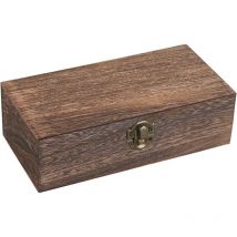 Ccykxa - a Boite en Bois a Decorer Marron Petits Naturel Coffret Rangement en Bois Boite en Bois Avec Couvercle Boite Rangement Bois Couvercle Pour