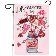 Ccykxa - a Drapeau de Saint-Valentin double face pour la Saint-Valentin - Drapeau de jardin - 4530cm