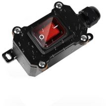 A Interrupteur de boîte étanche pour câblage extérieur Interrupteur étanche Convient pour les appareils de stockage d'énergie domestique 12-24 v, les