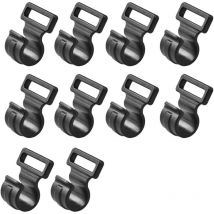 Ccykxa - a Lot de 10 clips en c pour tente, tente de camping, caravane, auvent de tente, intérieur en plastique, clips en c durables, équipement de