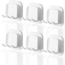 Ccykxa - Porte Brosse à Dents, Lot de 6 Porte Brosse à Dents Mural Support Brosse a Dent Electrique Porte-brosses à Dents, Rangement Brosse a Dent
