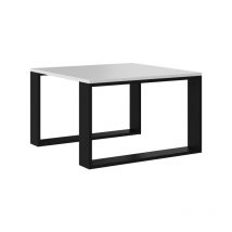 Hucoco - cdf Couchtisch Modern Mini Farbe: schwarz-weiß Moderne Bank für ein Wohnzimmer, Zimmer, Büro Form: Quadrat, Rechteck Regal für