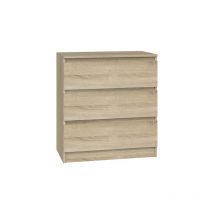 Cdf Kommode Malwa M3 Farbe: Eiche Sonoma Schrank für Dokumente, Kleinigkeiten Ideal für Wohnzimmer, Schlafzimmer, Kinderzimmer, Jugendzimmer und Büro