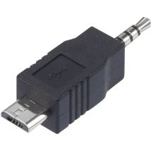Usb 2.0 Adapter [1x Klinkenstecker 2.5 mm - 1x usb 2.0 Stecker Micro-B]