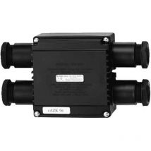 Abzweigdose GHG 791 0201 R0006 – Polyamid – 12 Anschlussklemmen – IP66 – 117,5mm x 113,5mm x 73,5mm – Schwarz