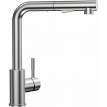 Cecipa - Grifo Cocina Extraible con Ducha, Fregadero Monomando con 2 Modos de Rociador, Extensible, Caño Alto Giratorio 360 °, Acero Inoxidable