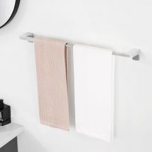 Cecipa Max - Handtuchstangen Badetuchhalter Edelstahl Bohrinstallation Gebürstet 59cm