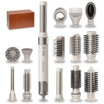 Cecotec Warmluftbürste, Haartrockner, Styler, Glätter - 14 Aufsätze - Coanda Ceramiccare Technologie 14in1 Airglam Champagne....