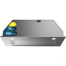 Cecotec - Bolero Hotte aspirante intégrée 75cm Flux im 756500 Inox a. Puissance d'aspiration 650m3/h, Moteur 165W, Control Mécanique, 3 niveaux de