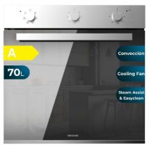 Cecotec - Four multifonction intégré 70L Bolero Hexa M236000 Mirror Time. 2800W, 6 fonctions, minuterie, base vapeur xxl, assistance vapeur, vapeur