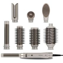 Friseur Cecotec 8 Köpfe Ceramiccare 8in1 Airglam Gyro Champagner. 1500w, 110000rpm, Glättet, Modelliert Und Lockt Ihr Haar.