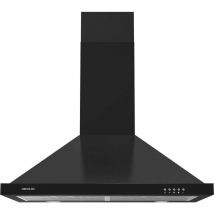 Cecotec - Hotte aspirante pyramidale de 60cm Bolero Flux pm 604300 Black c. Moteur 105W, aspiration 430m3/h, commande mécanique, 3 niveaux de