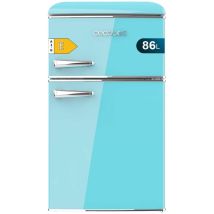Cecotec - Kleiner Kühlschrank Kühlschrank 2 Türen Retro 86l Bolero Coolmarket 2d Origin 86 Blue E. 89,3cm Dehoch Und 48,7cm Debreit, Energieklasse E, 