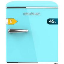 Cecotec - Mini Fridge Retro Tabletop Fridge 45L Bolero CoolMarket tt Origin 45 Blue. 55cm ofHigh et 44,7cm ofWide, Energy Class e, Icebox et Chrome