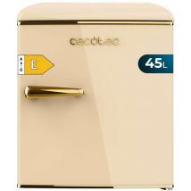 Cecotec - Small Fridge Retro Tabletop Fridge 45L Bolero CoolMarket tt Origin 45 Beige e. 55cm of Height & 44,7cm of Width, Energy Class e, Icebox &