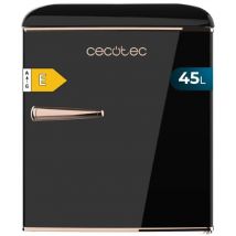 Cecotec - Mini Frigo Bolero CoolMarket tt Origin 45 Black e. Réfrigérateur Hauteur 55cm et Largeur 44,7cm, Classe Énergétique e, Bac à Glace et