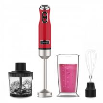 Mixeur plongeants Power RetroRed 1200MAX Cream&Crush - Cecotec
