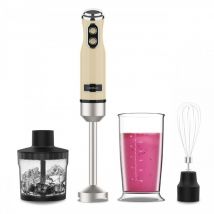 Mixeur plongeant Power RetroYellow 1200MAX Cream&Crush - Cecotec