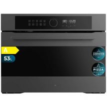 Cecotec - Multifunktions-Elektro-Einbaubackofen de 53L Bolero Hexa AF314500 Matt a. 2900W, 11 Funktionen con Airfryer Master, Pizza Master, Steam