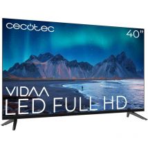 Cecotec Smart TV, TV LED de 40 Zoll Full HD Auflösung A5 Serie ALF50040. Smart TV VIDAA, Dolby Audio, Smart TV VIDAA, Built-in WiFi, Chromecast, 3