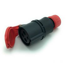 Cee 3P+E 16A-6h 380-415V IP44 Industrie-Steckdose grau