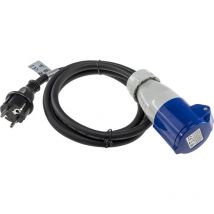 Chilitec - CEE-Adapter 23362, 1,50 m, cee auf Schutzkontaktstecker