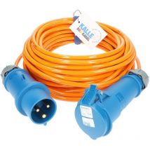 Kalle Das Kabel - Kalle Verlängerungskabel cee 230V 32A 4,0mm² Extreme Signal Orange IP44 10 Meter - Orange