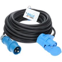 Kalle Verlängerungskabel cee 230V 16A 2,5mm² Winkel IP44 5 Meter - Schwarz
