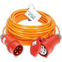 Kalle Das Kabel - Kalle Verlängerungskabel Cee 400v 16a 1,5mm² Phasenwender Extreme Signal Orange Ip44 40 Meter
